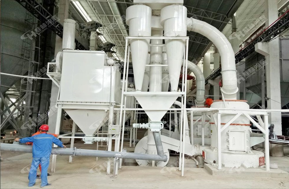 石膏水泥磨|脫硫石膏粉粉磨，石膏粉磨加工生產線工程案例