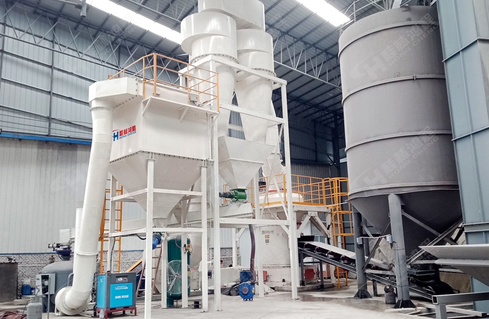 礦渣粉碎用雷蒙磨行嗎？礦渣雷蒙磨生產線現場圖片