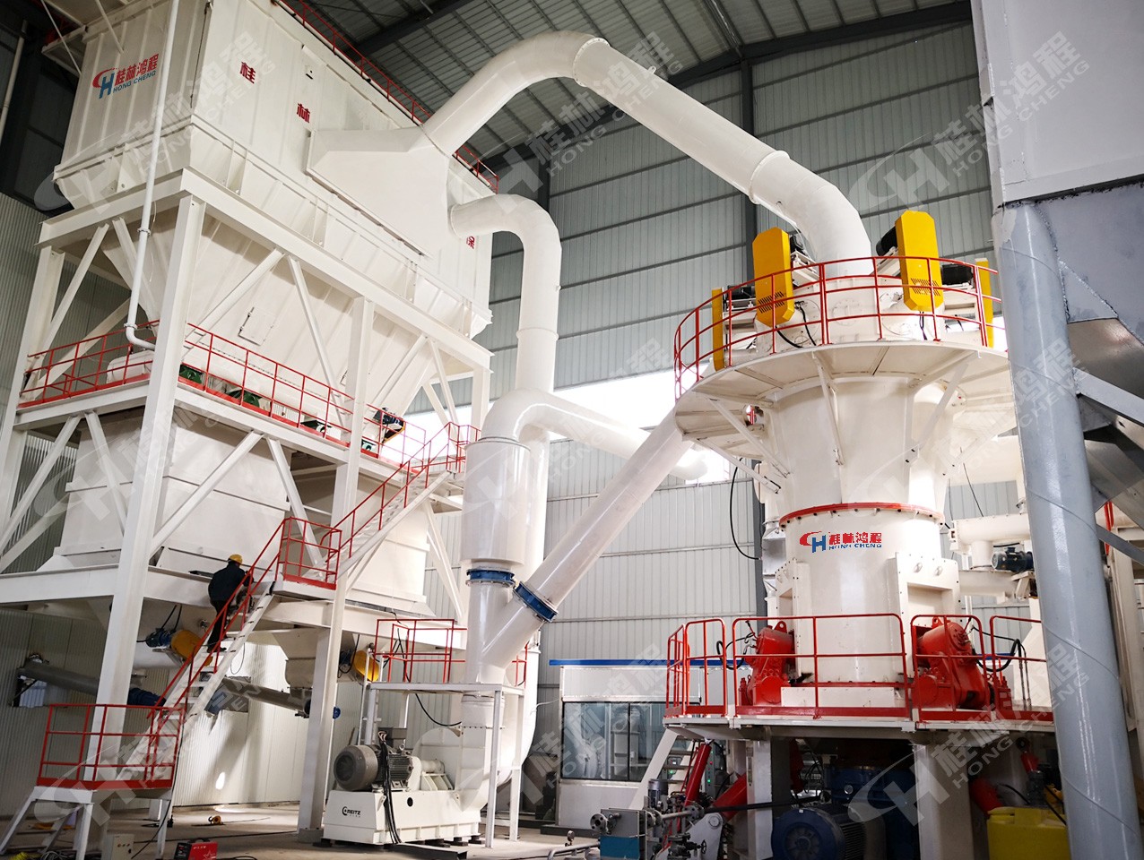 重晶石磨粉機(jī)1500目年產(chǎn)10萬噸生產(chǎn)線HLMX超細(xì)立磨 重晶石磨粉機(jī)1500目年產(chǎn)10萬噸生產(chǎn)線HLMX超細(xì)立磨